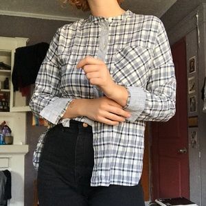 MADEWELL Mandarin collar flannel